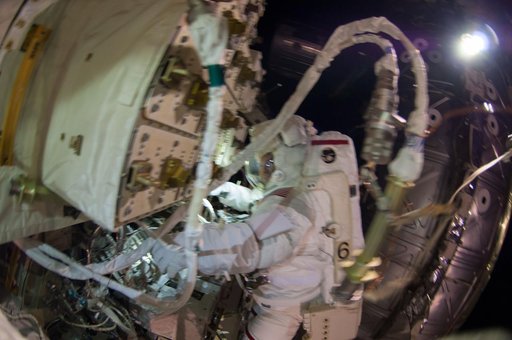 Wiseman during EVA