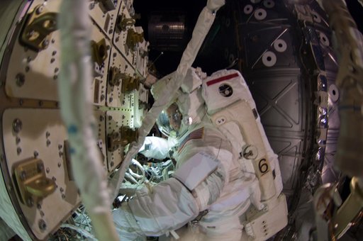 Wiseman during EVA