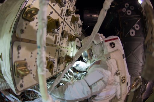 Wiseman during EVA