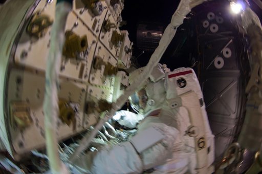 Wiseman during EVA