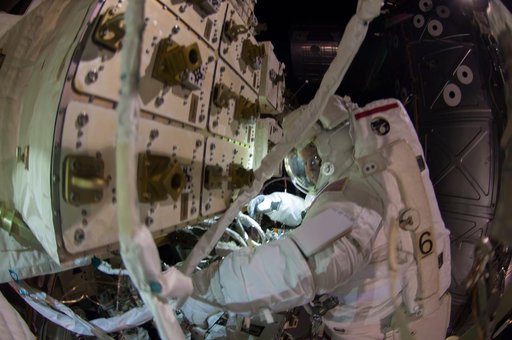 Wiseman during EVA