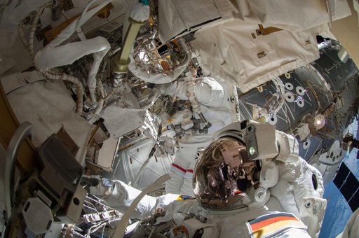 Wiseman during EVA