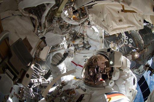Wiseman during EVA