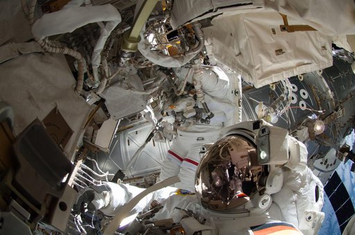 Wiseman during EVA