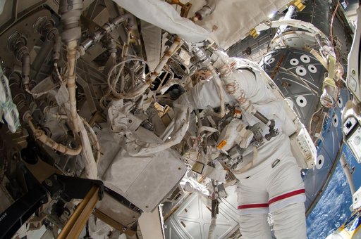 Wiseman during EVA