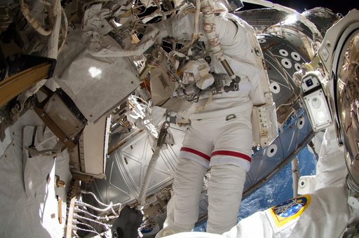 Wiseman during EVA