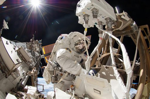 Wiseman during EVA
