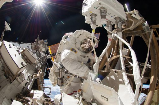 Wiseman during EVA