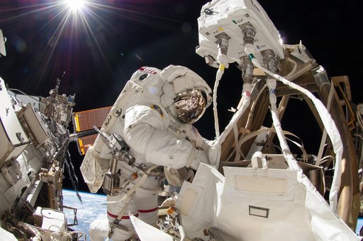 Wiseman during EVA