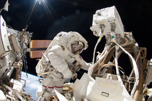 Wiseman during EVA