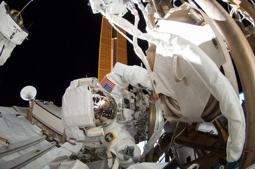 Wiseman during EVA