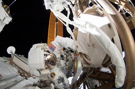 Wiseman during EVA