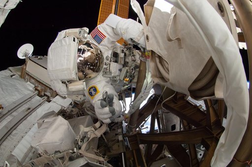 Wiseman during EVA