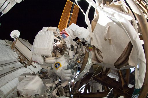 Wiseman during EVA