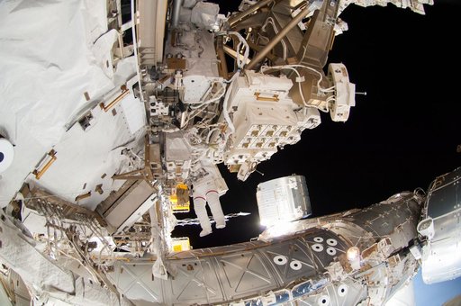 Wiseman during EVA