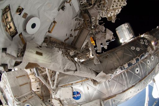 Wiseman during EVA