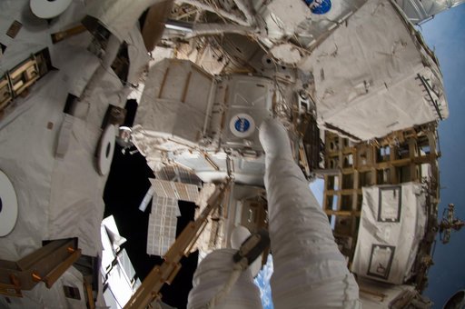 Gerst during EVA