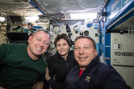 Wilmore, Cristoforetti and Virts in the US Lab
