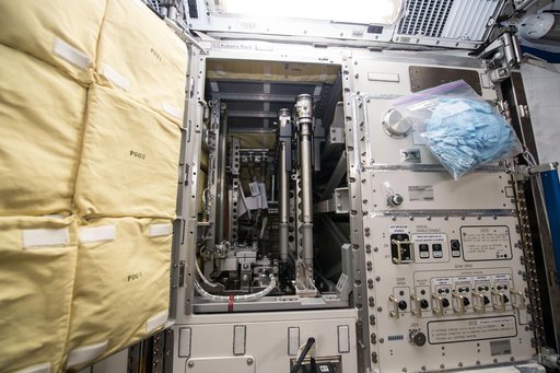 Kobairo rack of the Japanese Experiment Module (JEM).