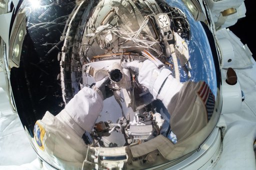 Virts Self-Portrait during EVA 29