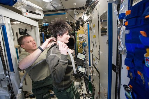 Hair cuttime on ISS