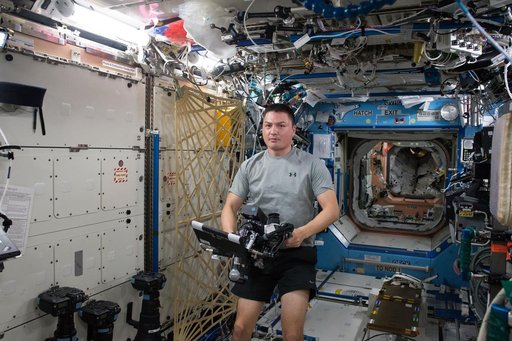 Lindgren during Twins Study Experiment Setup
