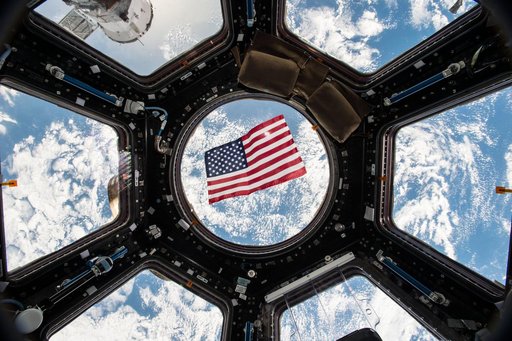 US Flag in the Cupola