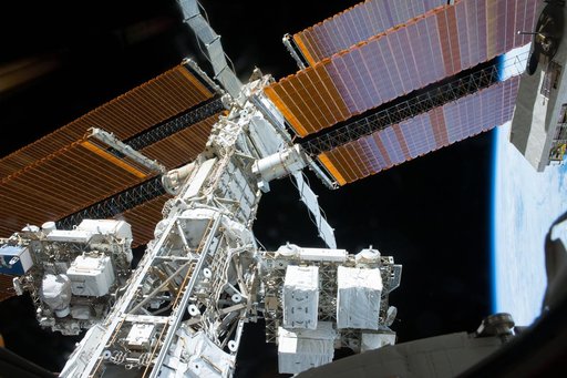 View of the ISS Port Truss