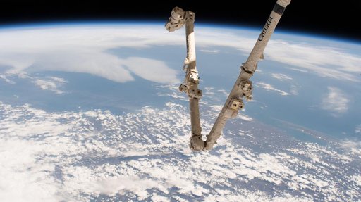 View of Earth and SSMRS taken by EHDC2