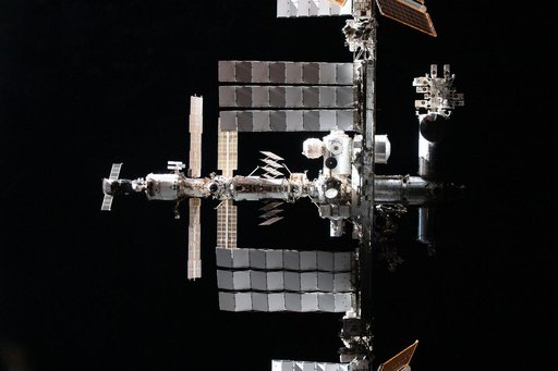 ISS from the SpaceX Crew Dragon Endeavor during Flyaround