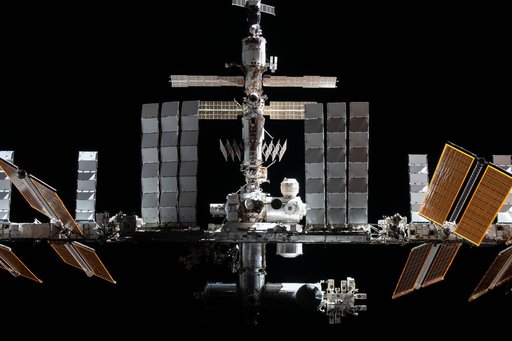 ISS from the SpaceX Crew Dragon Endeavor during Flyaround