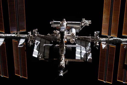 ISS from the SpaceX Crew Dragon Endeavor during Flyaround