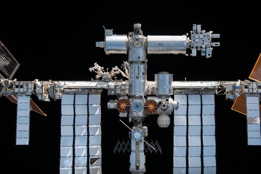 ISS from the SpaceX Crew Dragon Endeavor during Flyaround