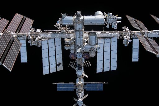 ISS from the SpaceX Crew Dragon Endeavor during Flyaround