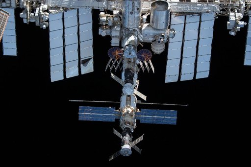 ISS from the SpaceX Crew Dragon Endeavor during Flyaround
