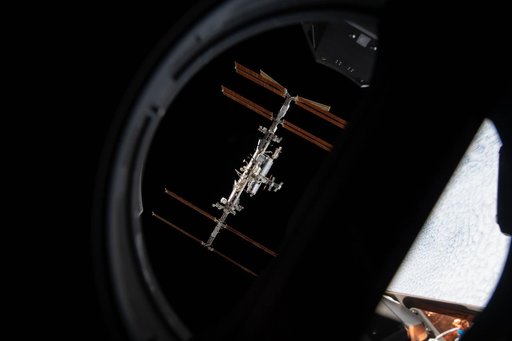 ISS from the SpaceX Crew Dragon Endeavor during Flyaround