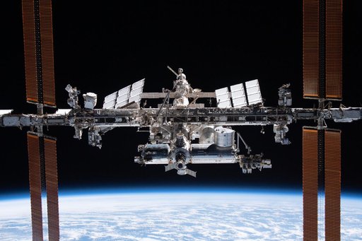 ISS from the SpaceX Crew Dragon Endeavor during Flyaround