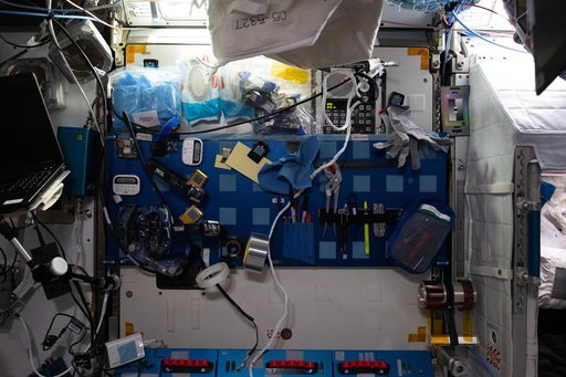 SQuARE archaeological investigation aboard the space station
