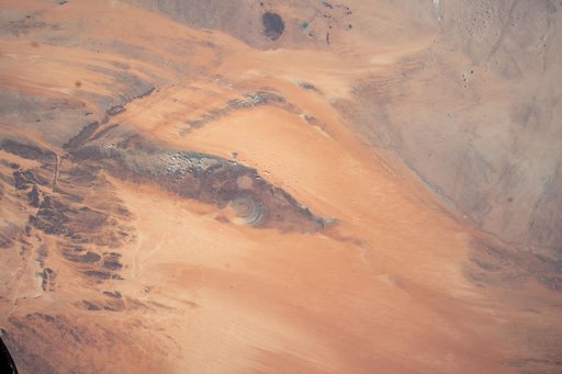 The "Eye of the Sahara" in the African nation of Mauritania