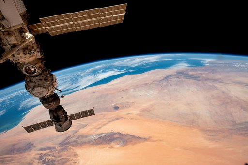 The "Eye of the Sahara" in the African nation of Mauritania