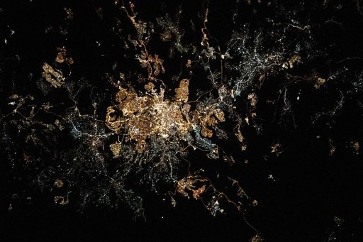 The city lights of Jerusalem, Israel