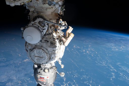 Spacewalkers Sergey Prokopyev and Dmitri Petelin