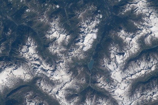 French Mountain Ranges Observed During Expedition 69