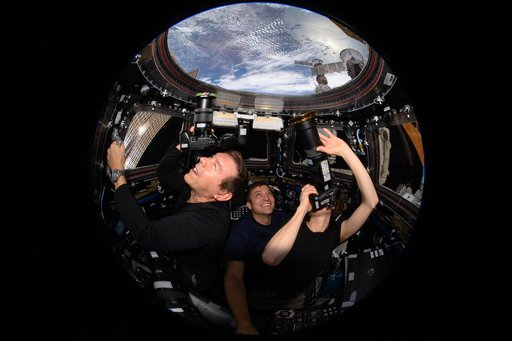 Barratt, Dominick and O'Hara in the Cupola