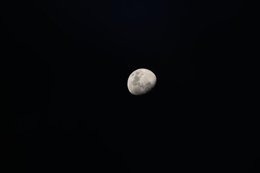 A waxing gibbous moon
