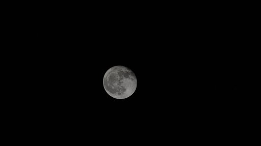 A waning gibbous moon