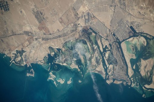 Abu Dhabi, the capital of the United Arab Emirates on the Persian Gulf coast
