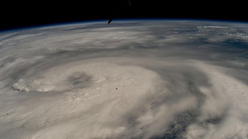 Hurricane Helene pictured from the space station