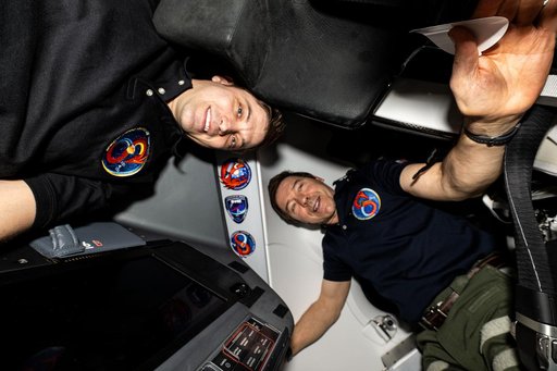 NASA astronauts Matthew Dominick and Mike Barratt