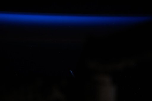 Comet C/2023 A3 is pictured from the International Space Station